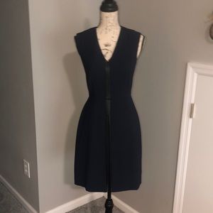 Banana republic navy dress with black trim size 0